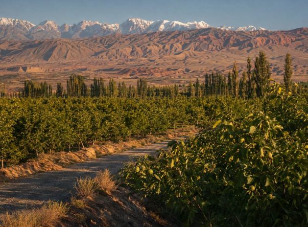 Kekeya Walnut Orchards in Wensu