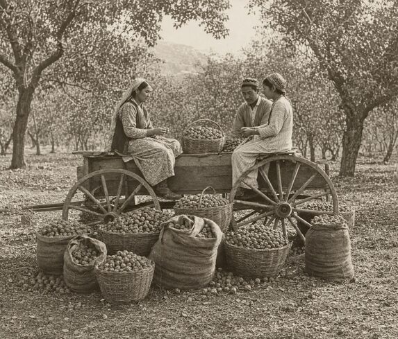 xinjiang walnut orchard