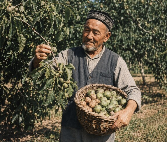 xinjiang walnut orchards