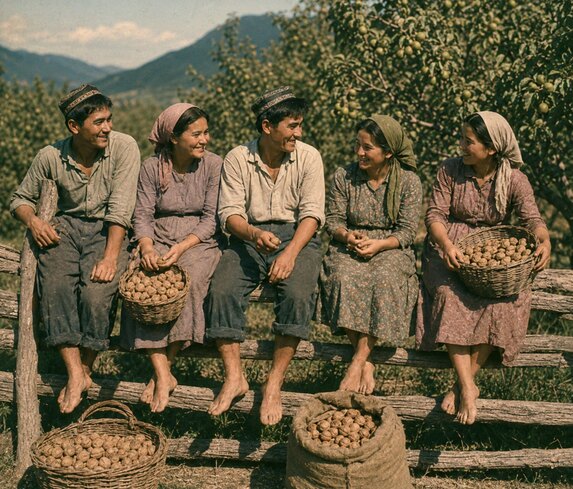 xinjiang walnut orchards